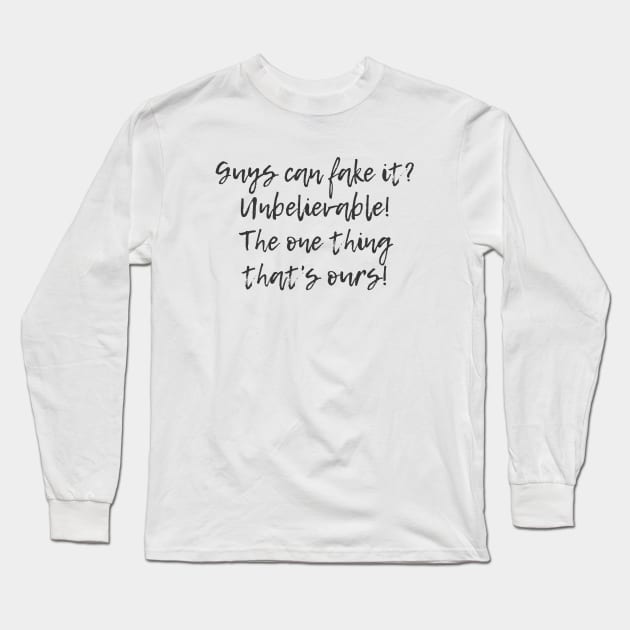 The One Thing That's Ours Long Sleeve T-Shirt by ryanmcintire1232